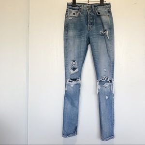 GRLFRND Karolina ripped denim skinny jeans